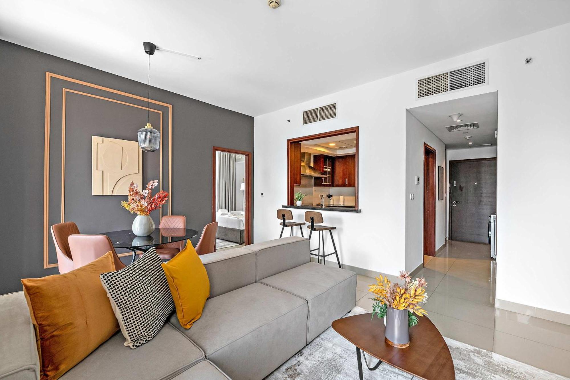 شقة Silkhaus High Floor 1bdr Near Burj Khalifa With Balcony